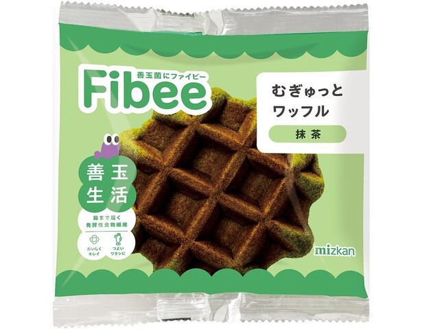 Fibeeむぎゅっとワッフル抹茶