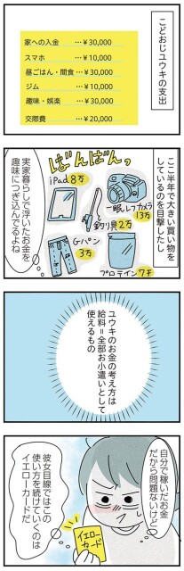 大きい買い物をしているのを目撃したし