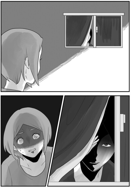 隣の家の窓
