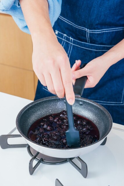 ブルーベリーの果肉はそのままでOK