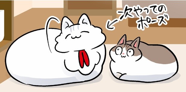 次やってのポーズ
