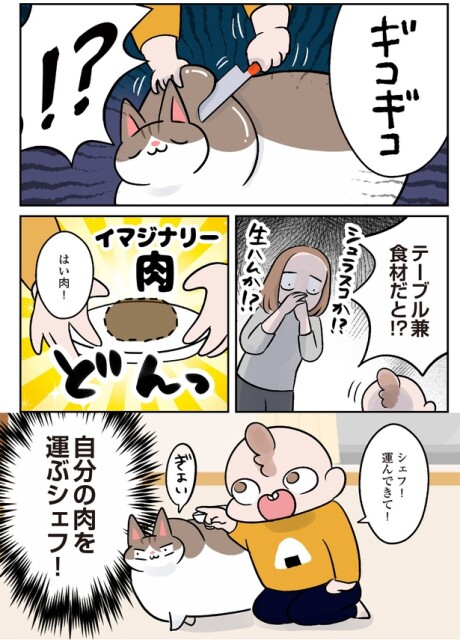 テーブル兼食材だと！？
