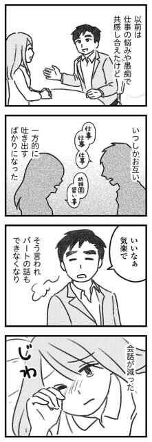 今は会話が減った