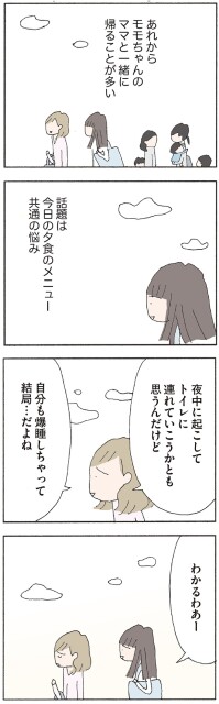 話題は　今日の夕食のメニュー　共通の悩み