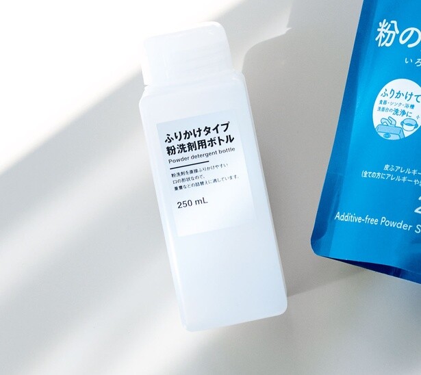 ふりかけタイプ粉洗剤用ボトル 250ml