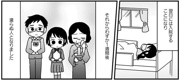 それからわずか1週間後還らぬ人となりました