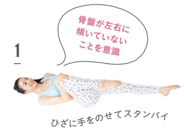 骨盤が左右に傾いていないことを意識