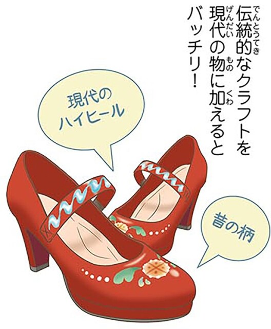 伝統的なクラフトを現代の物に加えるとバッチリ！