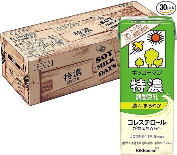 キッコーマン 特濃調製豆乳 200ml 30本