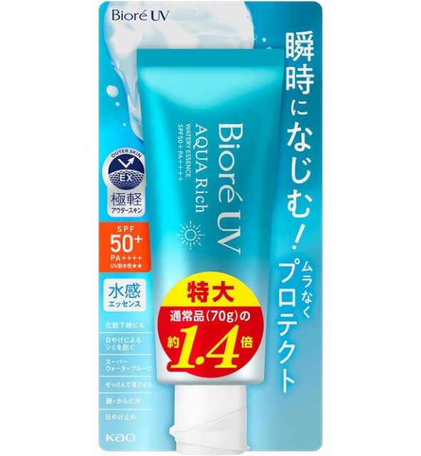 Bioré ビオレUV アクアリッチ ウォータリーエッセンス 100g 日焼け止め SPF50 【Amazon.co.jp限定】