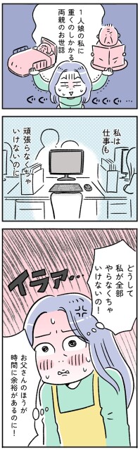 娘の私に重くのしかかる