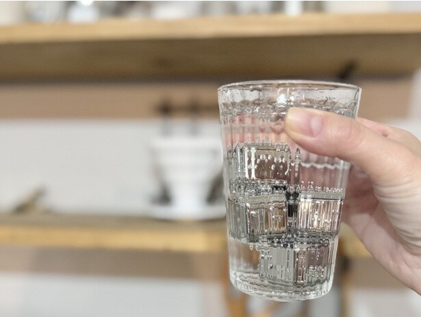 この氷を入れると一気に冷たくなる