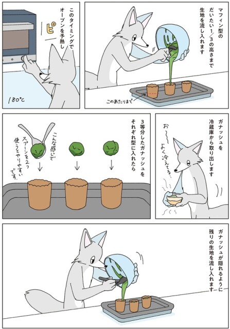 ガナッシュを冷蔵庫から取り出します