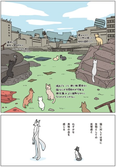 猫に対してわずかな畏怖の念を感じる