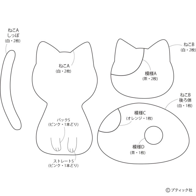 フェルトのかわいい置物飾り 座布団ねこ の作り方 コラム 緑のgoo