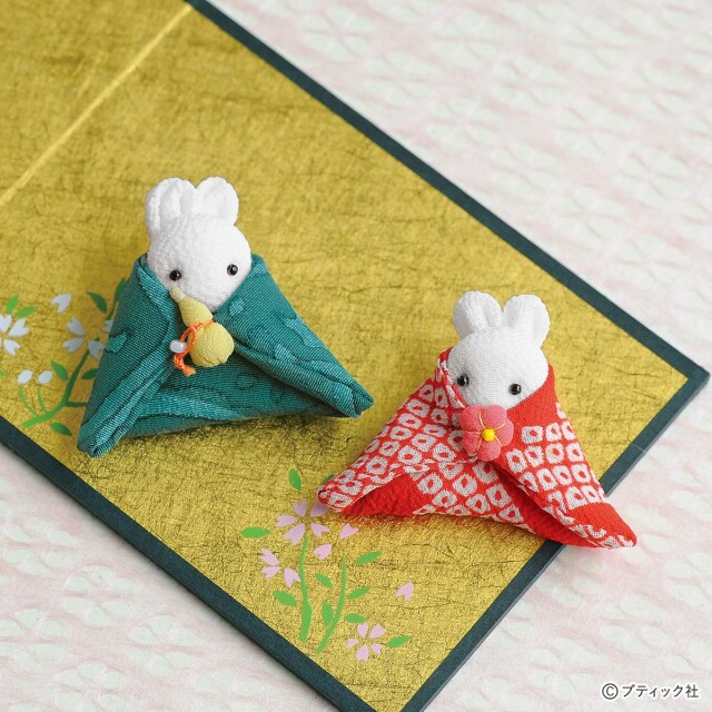 かわいい「お雛様のうさぎのブローチ」の作り方 - コラム - 緑のgoo