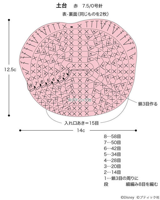 これまでで最高のディズニー 編み 図 無料 すべてのイラスト画像