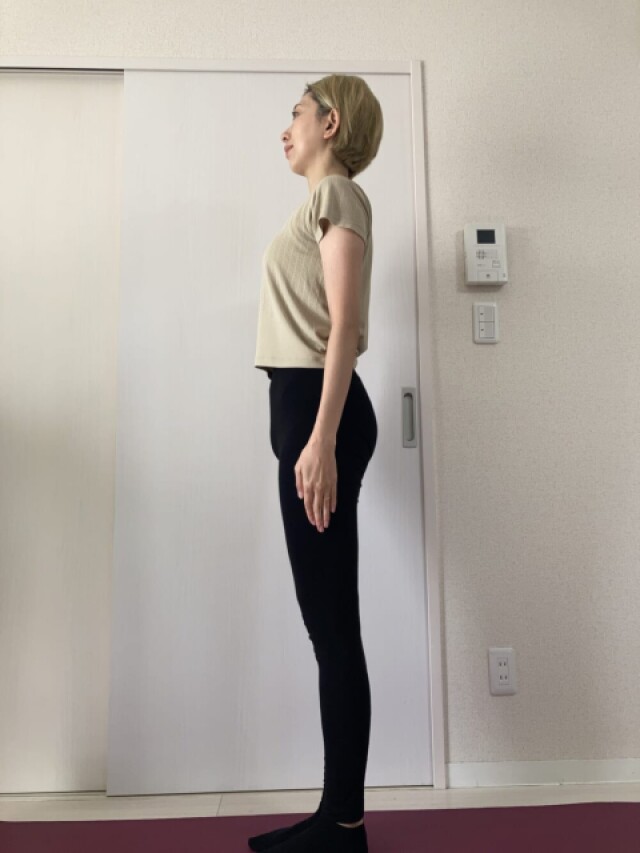 膝を伸ばす