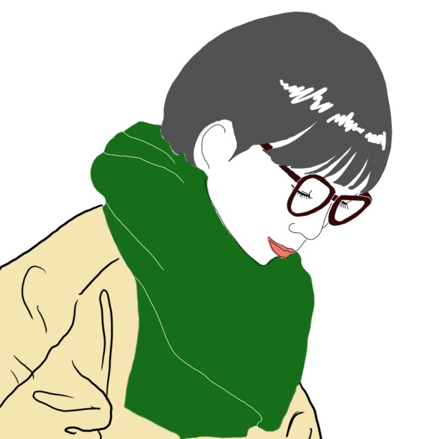 前髪短め＋かっちりスタイル