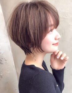 エイジング毛でもきれいに決まる王道の丸みショート