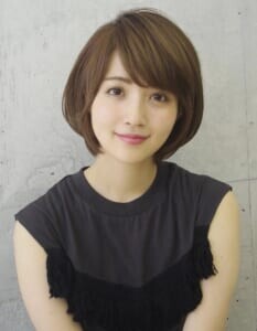 やさしい表情を作る癒し系ショート