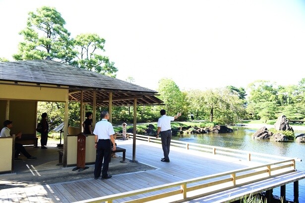 4つの庭で構成された紅葉山庭園