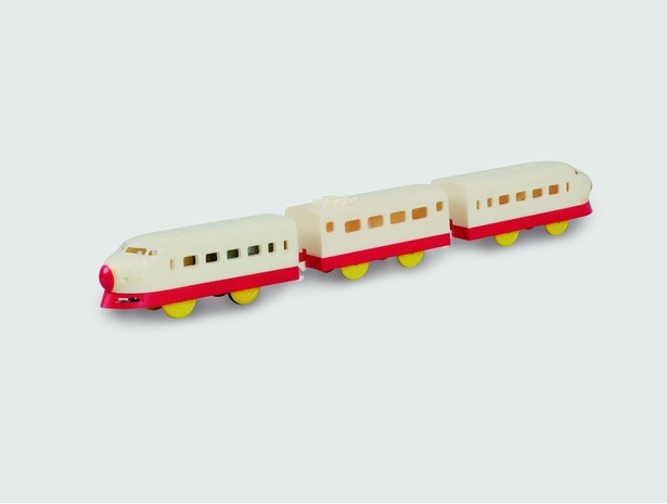 1964年、東海道新幹線「ひかり」の登場に合わせ、初の実在の車両をモチーフとした製品が登場