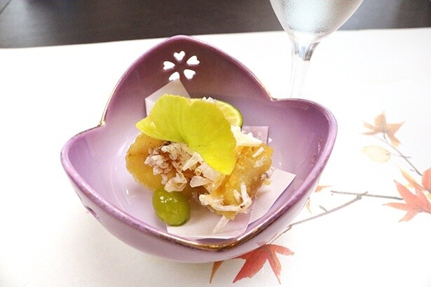 渡辺シェフ監修「丹後甘鯛の鱗揚げ」