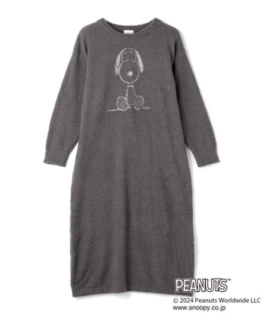 「もこもこルームウェアワンピース(グレー)」(7480円)