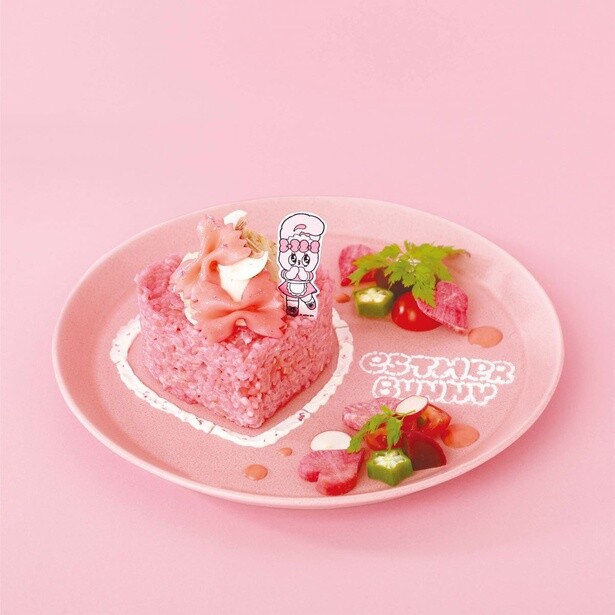 「リボンバニーピンクチキンリゾット」(1870円)