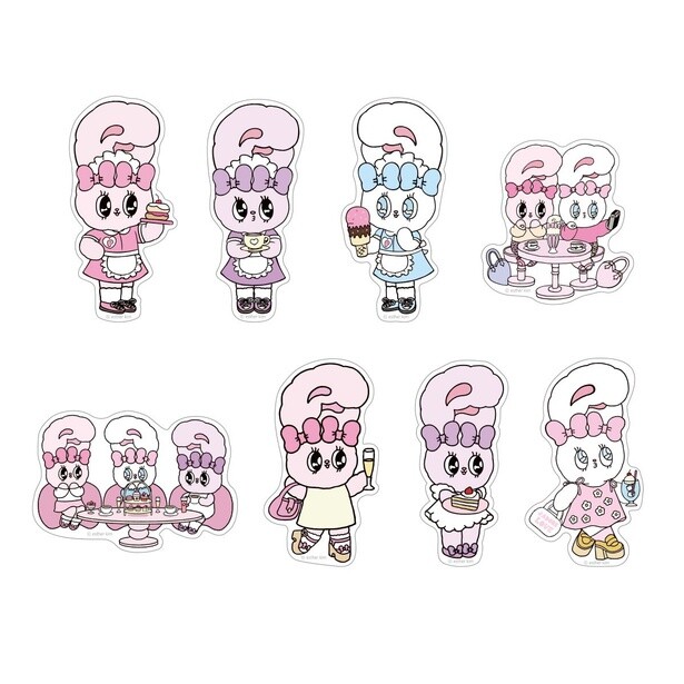 「ダイカットステッカー(全8種)」(各440円)
