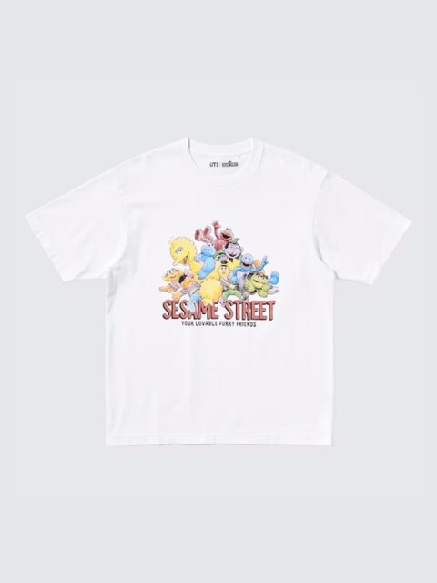 「セサミストリート UT/リラックスフィット(00 WHITE)」(1990円)