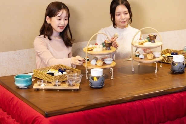 おこた特別席で食事を味わおう