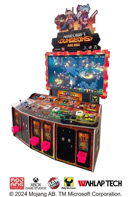 【写真】アーケード版「Minecraft Dungeons Arcade」