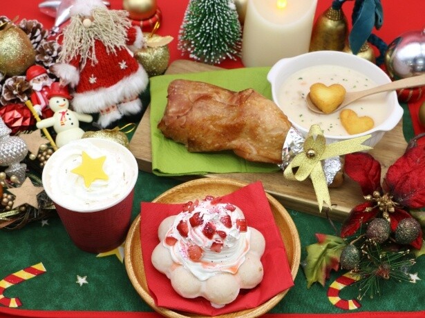 クリスマスの遊園地をお腹いっぱい楽しめるフードメニュー(イメージ)