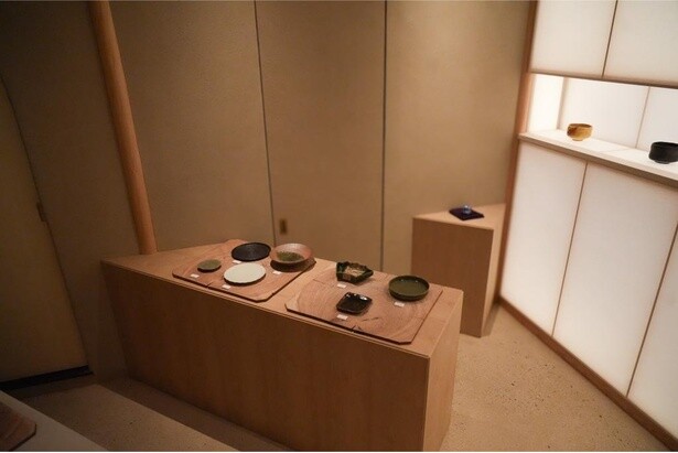 店内奥には物販エリアも