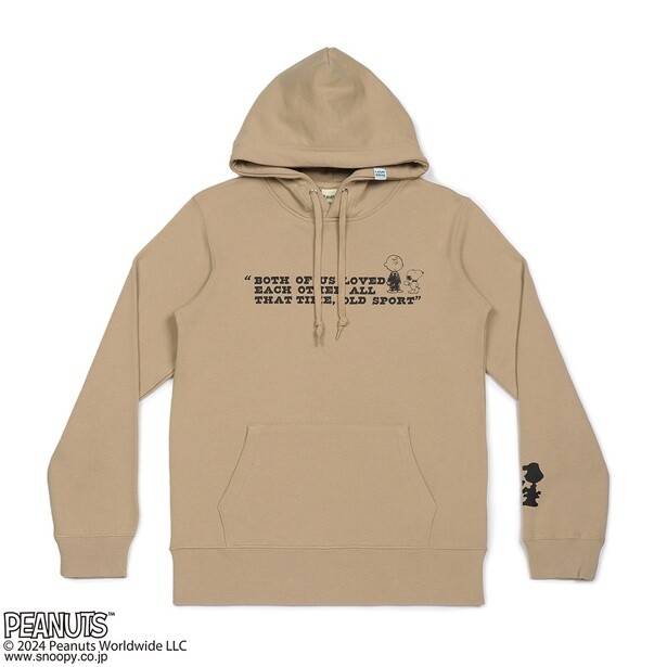 「PEANUTSコラボ PARTY プルオーバーパーカー(ベージュ)」(9900円)