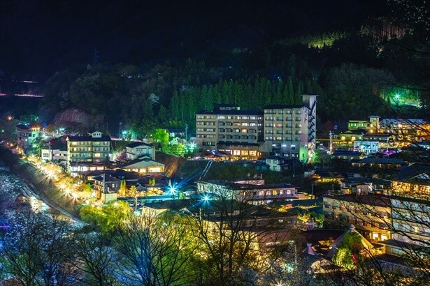 昼神温泉全景（夜景）