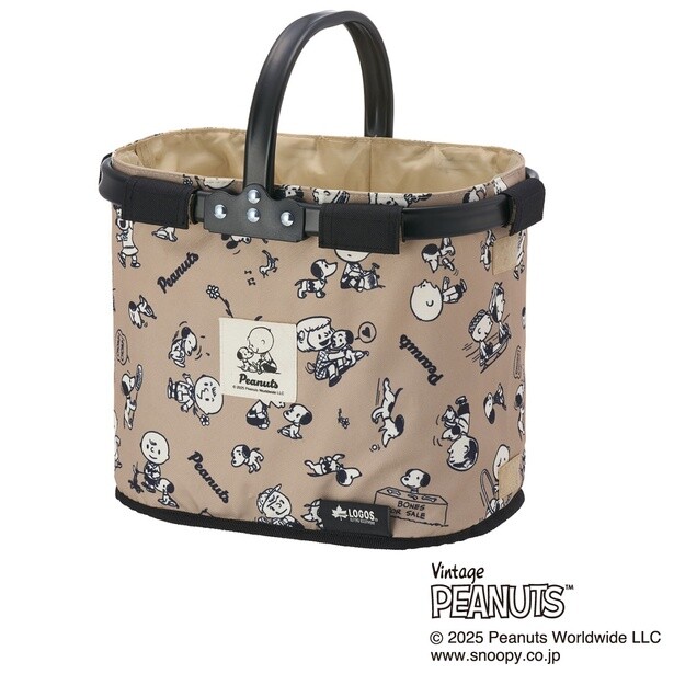 「SNOOPY(PEANUTS 75years) ミニセミルナバスケット」(3960円)