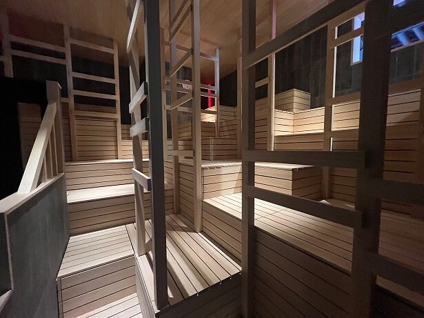 SAUNA 3は座る場所によって体感温度がかなり違う