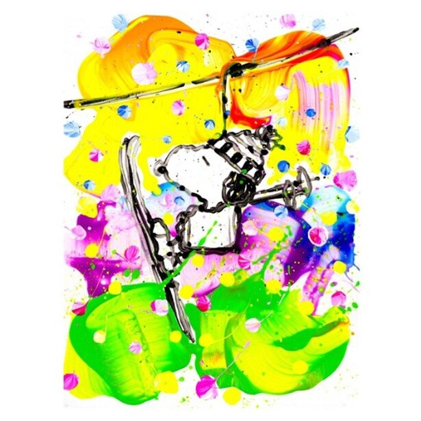 ミックスドメディア版画「Mr.Slippery Slops」