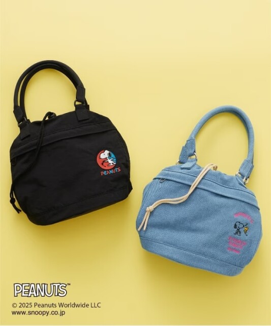 「PEANUTS刺繍アソート 巾着」(各6490円)
