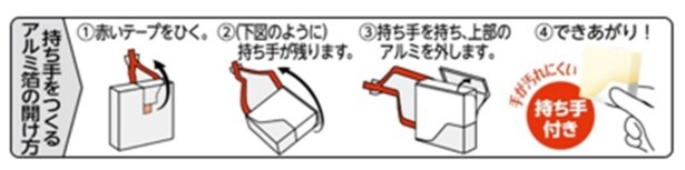 森永乳業が特許も取得している、便利な持ち手付き個包装