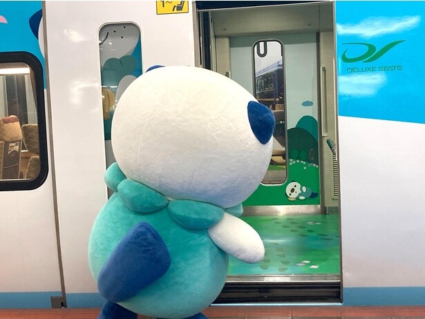 中を確認するミジュマル。後ろ姿もかわいい