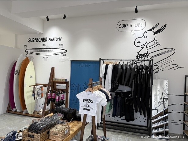 SNOOPY'S SURF SHOP 北谷店の店内