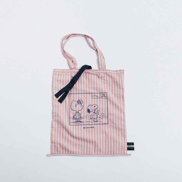 「コミックトートバッグ(SN ＆ SL PINKストライプ)」(3300円)