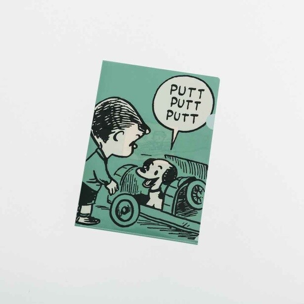 「A4クリアファイル '50s(green)」(440円)