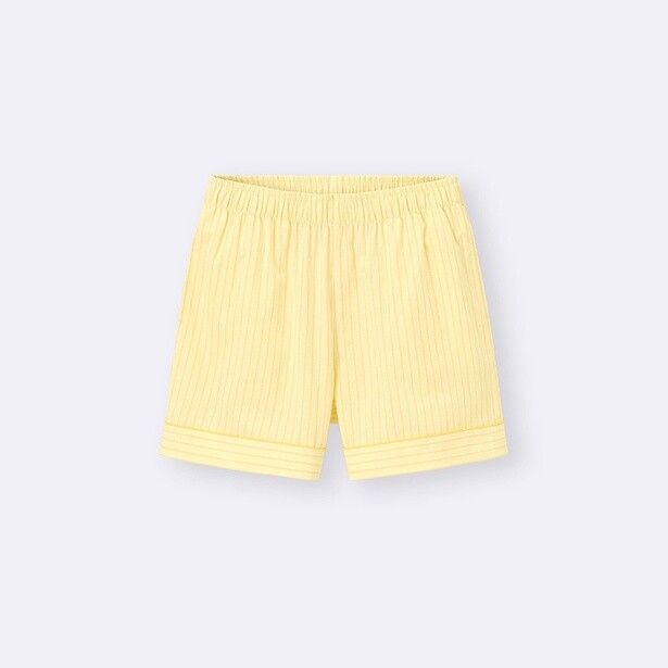  コットンパジャマのショートパンツ カラー：YELLOW