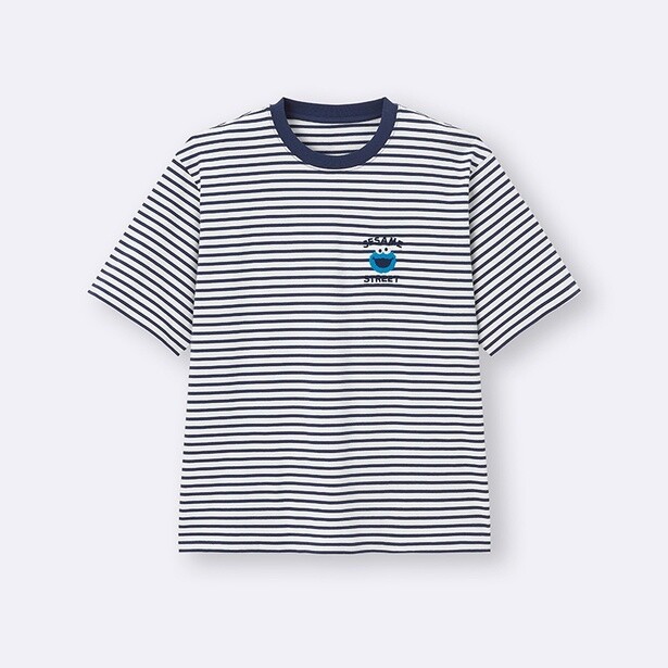 「ラウンジセット(半袖＆ショートパンツ) Sesame Street」(2990円) カラー：NAVY