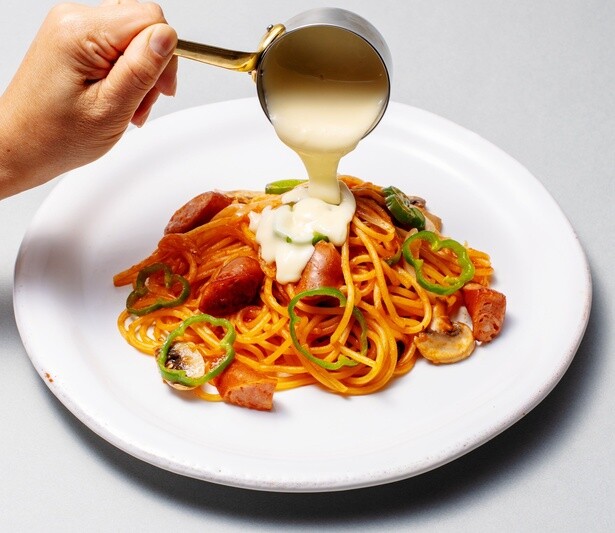 【写真】淡路島の食材と島内の人気パスタ店の生麺を使った「『ドロっと』ナポリタン」